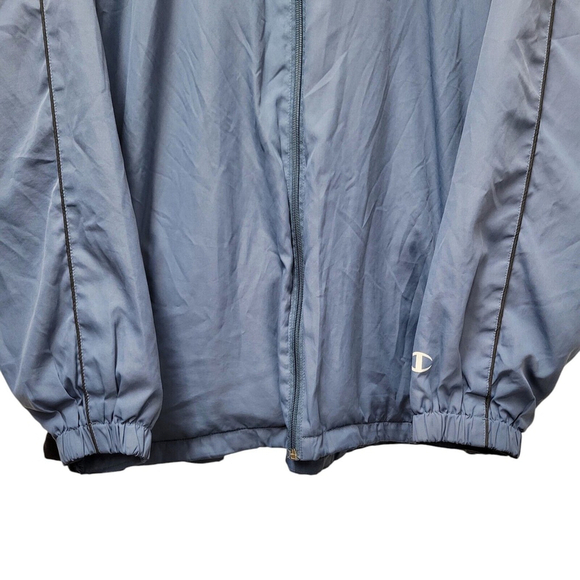 Champion Full-Zip Track Jacket Blue And Black Men’s Size XXL Excellent Condition - Picture 3 of 12